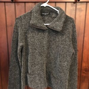 Grey wool sweater from Italy